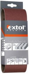 Extol PREMIUM csiszolóvászon végtelenített szalag, 3 db-os csomag, 75x457mm, P40 8803504 (8803504)