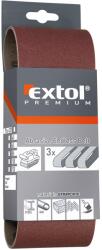 Extol PREMIUM csiszolóvászon végtelenített szalag, 3 db-os csomag, 75x533 mm, P40 8803524 (8803524)