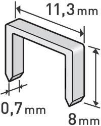 Extol PREMIUM csipeszek, 1000 db-os csomag, 8 mm, 11, 3x0, 52x0, 70 mm, 8852502 (8852502)
