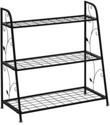 STILISTA Virágcserép állvány 82 x 81 x 35 cm acél (30050274)