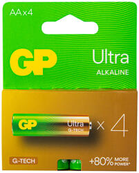 GP Batteries GP Ultra AA alkáli elem 1, 5 V LR6, 4 db - 8714- (8714)