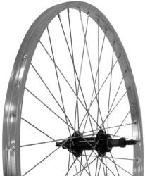 Remerx 26-os (20x559mm) MTB hátsó kerék, menetes racsnihoz, acél agy csavaros tengellyel, fekete-ezüst