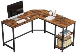 Euziel SOLEA sarokíróasztal barna/fekete LWD72X (EZ0023)