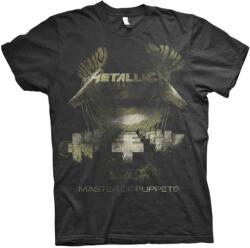 Metallica Master of Puppets Distressed Rövid ujjú póló Black 2XL (METTS06MB05)