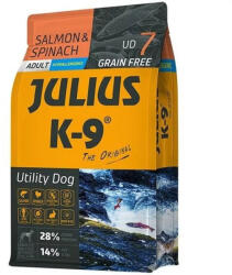 Julius-K9 száraztáp gabonamentes lazac&spenót 3kg