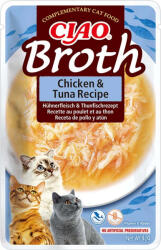 Inaba Foods Ciao Broth tasak macskáknak csirke&tonhal leves 12x40g