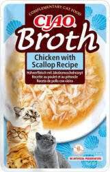 Inaba Foods Ciao Broth macska tasak csirke&kagyló leves 12x40g