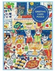 Galison 86600 - Happy Hanukcats - 60 db-os Képeslap puzzle (86600)