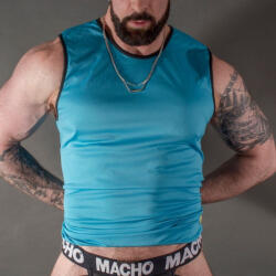 Macho Underwear Male Blue T-shirt