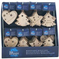 MagicHome Dísz MagicHome, 3 féle, akasztható, 96 db-os display doboz, Karácsonyra