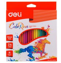 Deli Creioane colorate 24 culori/set, ColoRun DELI (DLEC00320)
