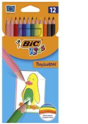BIC Creioane colorate, 12 culori/set, Kids Tropicolors BIC (BC832566)