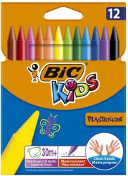 BIC Creioane cerate, 12 culori/set, Kids Plastidecor BIC (BC945764)