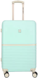 Enrico Benetti Princetown menta-bézs 4 kerekű közepes bőrönd (Princetown-M-menta-bezs-21000015-60)