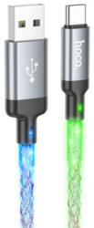 hoco. U112 Shine Pd Világítós Usb Type-c Kábel 3a 1 Méter Szürke