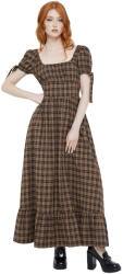 KILLSTAR Дамска рокля KILLSTAR - Grim Gretchen - Brown Tartan - KSRA013726