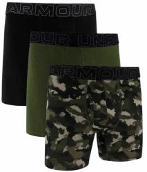 Under Armour Férfi boxer nadrág Under Armour PERFORMANCE COTTON 6IN (3-PACK) zöld 1383890-391 - 4XL