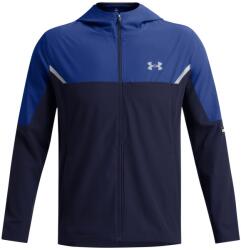 Under Armour Férfi funkcionális cipzáras pulcsi Under Armour VANISH WOVEN UTILITY JACKET kék 1389255-410 - L