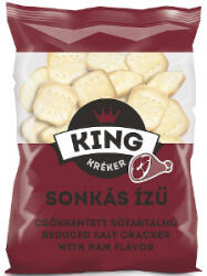 DETKI Keksz Kft. King kréker 100g Sonkás csökkentett só - delfinbuvar