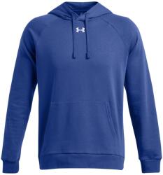 Under Armour Férfi sportos cipzár nélküli pulcsi Under Armour RIVAL FLEECE HOODIE kék 1379757-432 - M