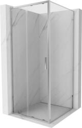 Mexen Exo, zuhanykabin tolóajtóval 95 x 95 cm, 6 mm átlátszó üveg, króm profil, 8151-095-095-01-00 (8151-095-095-01-00)