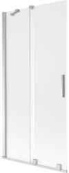 Mexen Velar, 2 szárnyas eltolható kádparaván 95 x 150 cm, 8 mm mattüveg, króm, 896-095-000-31-01 (896-095-000-31-01)