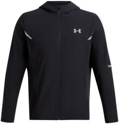 Under Armour Férfi funkcionális cipzáras pulcsi Under Armour VANISH WOVEN UTILITY JACKET fekete 1389255-001 - M