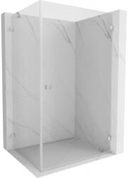 Mexen Lunar-B jobb oldali csuklós zuhanykabin 85 x 70 cm, átlátszó üveg, csiszolt acél, 832-085-070-97-00-P (832-085-070-97-00-P)