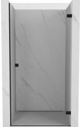 Mexen Mexen, Mexen Lunar-B jobbos nyílós zuhanyajtó 70 cm, átlátszó, fekete - 832-070-000-70-00-P (832-070-000-70-00-P)