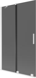 Mexen Velar, 2 szárnyas eltolható kádparaván 110 x 150 cm, 8mm szürke üveg, fehér matt, 896-110-000-41-20 (896-110-000-41-20)