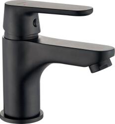 Kuchinox Dima, mosdó csaptelep ClickClack leeresztőcsavarral h-132, matt fekete, LAV-BQD_722D (LAV-BQD_722D)