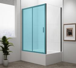 POLYSAN Polysan, MÉLYFEKETE zuhany oldalfal 750x1650mm, átlátszó üveg, MD3116B (MD3116B)