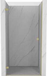 Mexen Mexen, Mexen Lunar-B Forgós bal oldali zuhanyajtó 60 cm, átlátszó, szálcsiszolt arany - 832-060-000-55-00-L (832-060-000-55-00-L)