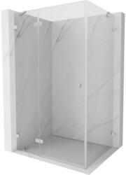 Mexen Lunar, csuklós zuhany sarok bal 95 x 70 cm, 8 mm átlátszó üveg, acél profil, 834-095-070-97-00-L (834-095-070-97-00-L)