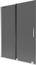 Mexen Velar, 2 szárnyas eltolható kádparaván 130 x 150 cm, 8mm szürke üveg, króm, 896-130-000-41-01 (896-130-000-41-01)