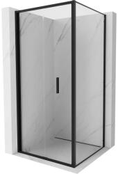 Mexen Exo, zuhanykabin összecsukható ajtóval 85 x 85 cm, 6 mm átlátszó üveg, fekete profil, 816-085-085-70-00 (816-085-085-70-00)
