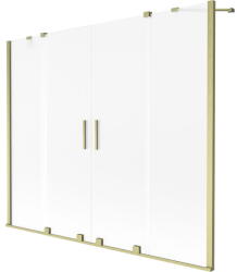 Mexen Mexen, Mexen Velar Duo 2 szárnyas eltolható kádparaván 190 x 150 cm, fagyos, csiszolt arany - 896-190-000-32-55 (896-190-000-32-55)