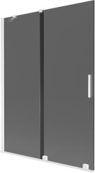 Mexen Velar, 2 szárnyas eltolható kádparaván 130 x 150 cm, 8mm szürke üveg, fehér matt, 896-130-000-41-20 (896-130-000-41-20)