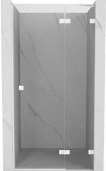 Mexen Mexen, Mexen Lunar jobb oldali billenő zuhanyajtó 105 cm, átlátszó, fehér - 834-105-000-20-00-P (834-105-000-20-00-P)