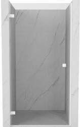 Mexen Mexen, Mexen Lunar-B bal oldali billenő zuhanyajtó 70 cm, átlátszó, fehér - 832-070-000-20-00-L (832-070-000-20-00-L)