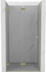 Mexen Mexen, Mexen Lunar-F harmonikaajtó bal oldali zuhanykabinhoz 70 cm, átlátszó, szálcsiszolt arany - 836-070-000-55-00-L (836-070-000-55-00-L)