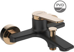Kuchinox Alanis, falra szerelhető kádcsaptelep 150mm, fekete-rózsa arany, LAV-BQI_810D (LAV-BQI_810D)