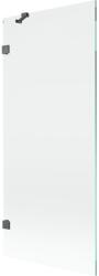 Mexen Mexen, Mexen Lunar 1 szárnyú kádparaván 80 x 150 cm, átlátszó, szálcsiszolt fegyverszürke - 897-080-000-66-00 (897-080-000-66-00)