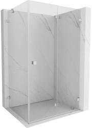 Mexen Lunar-F, összecsukható zuhany jobbra 85 x 80 cm, 8 mm átlátszó üveg, króm profil, 836-085-080-01-00-P (836-085-080-01-00-P)