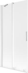 Mexen Velar, 2 szárnyas eltolható kádparaván 95 x 150 cm, 8 mm mattüveg, fehér matt, 896-095-000-31-20 (896-095-000-31-20)