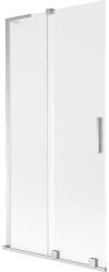 Mexen Velar L, 2 szárnyas eltolható kádparaván 95 x 150 cm, 8 mm mattüveg, króm, 896-095-003-31-01 (896-095-003-31-01)
