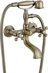 Kuchinox Stillo, fali kádcsaptelep kézi zuhanyszettel, sárgaréz, LAV-BKI_511D (LAV-BKI_511D)