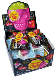 Chupa Chups Skull Lollipop Skull Strawberry Lime Картонена кутия 45 x 15 g