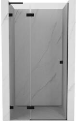 Mexen Mexen, Mexen Lunar L balos nyíló zuhanyajtó 70 cm, átlátszó, fekete - 834L-070-000-70-00-L (834L-070-000-70-00-L)