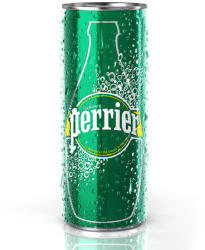 Perrier Минерална вода Perrier 0.25л, тънка метална кутия